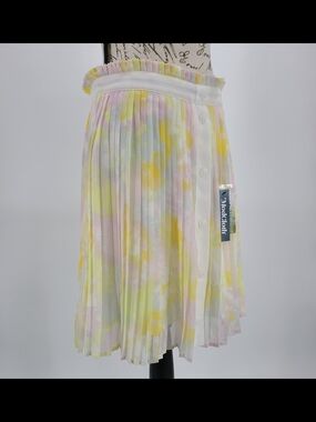 Modcloth Pastel Pleated Mini Skirt Size 8